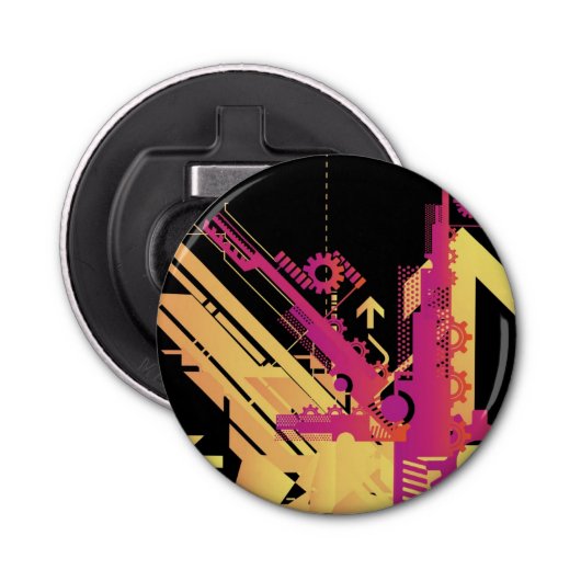 技術的なハーフトーンの背景7 栓抜き (正面)