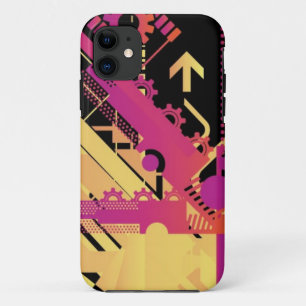 技術的なハーフトーンの背景7 iPhone 11 ケース