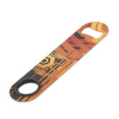 技術的なハーフトーンの背景 スピード栓抜き (正面アングル)