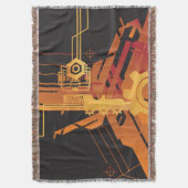 技術的なハーフトーンの背景 スローブランケット (正面縦)