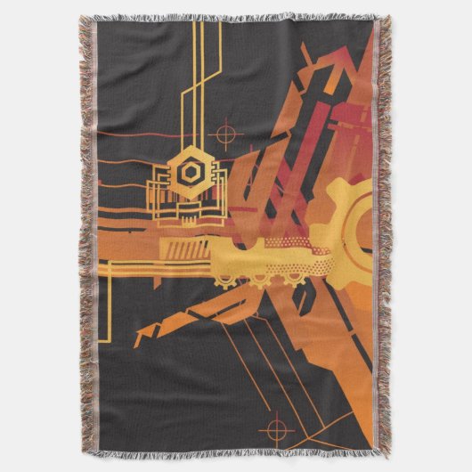 技術的なハーフトーンの背景 スローブランケット (正面縦)