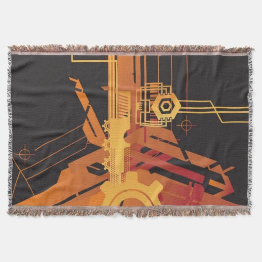 技術的なハーフトーンの背景 スローブランケット (正面)