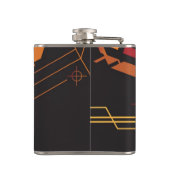 技術的なハーフトーンの背景 フラスク (裏面)