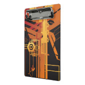 技術的なハーフトーンの背景 ミニクリップボード (アングル2)