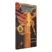 技術的なハーフトーンの背景 ミニクリップボード (アングル)