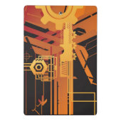 技術的なハーフトーンの背景 ミニクリップボード (裏面)