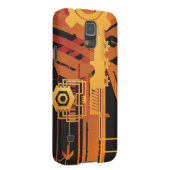 技術的なハーフトーンの背景 Case-Mate SAMSUNG GALAXYケース (裏面/右)