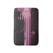 技術的なハーフトーンパターン バスマット (正面縦)