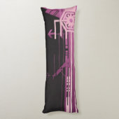 技術的なハーフトーンパターン ボディピロー (裏面 (縦))