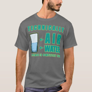 技術的な空気と水 Tシャツ