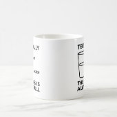 技術的にはガラスはいつも一杯だ コーヒーマグカップ (中央)