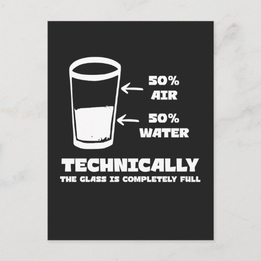 技術的にはガラスは完全にフルおもしろいだ ポストカード (正面)