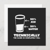 技術的にはガラスは完全にフルおもしろいだ 招待状 (正面/裏面)