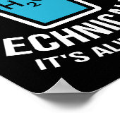 技術的にはガラスは常に賢い科学に満ちている ポスター (角)