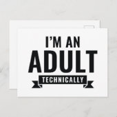 技術的には大人です ポストカード (正面/裏面)