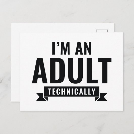 技術的には大人です ポストカード (正面/裏面)