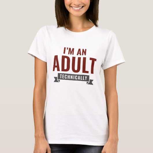 技術的には大人です Tシャツ (正面)