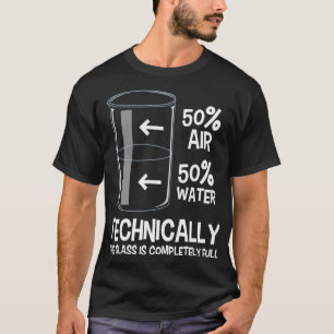 技術的には、ガラスは完全な化学ユーモア科学である Tシャツ