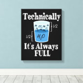 技術的にはAlwayフルサイエンスおもしろいだ キャンバスプリント (インサイチュ (ウッドフロア))