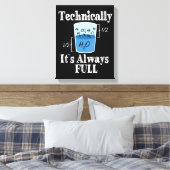 技術的にはAlwayフルサイエンスおもしろいだ キャンバスプリント (インサイチュ (寝室))