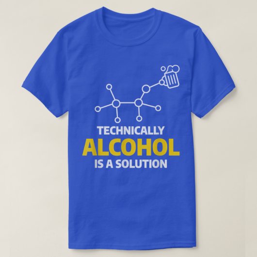 技術的にアルコールはソリューションビール科学Che Tシャツ (デザイン正面)