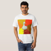 技術的に損なわれたアヒルのアドバイス動物のミーム Tシャツ (正面フル)