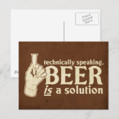 技術的に話は、ビールは解決策である ポストカード (正面/裏面)