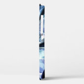技術系の三角の結晶の背景。 Case-Mate iPhoneケース (裏面 / 左)