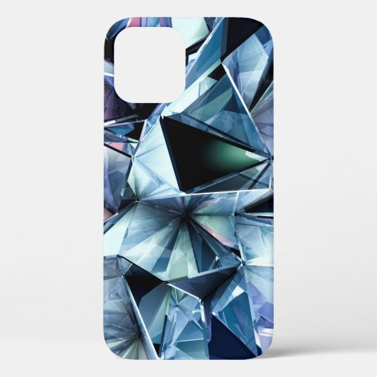 技術系の三角の結晶の背景。 Case-Mate iPhoneケース (裏面)
