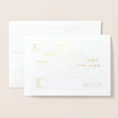 技術者お誕生日ケーキ計画 箔カード (封筒付き正面)