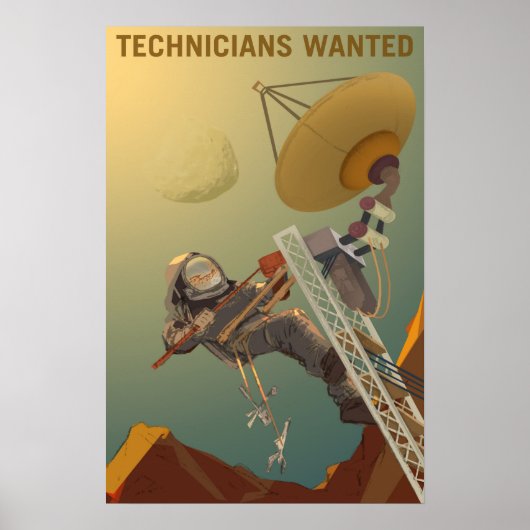 技術者が将来を火星でエンジニア化 ポスター (正面)