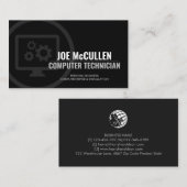 技術者によるコンピュータの修復 名刺 (正面/裏面)