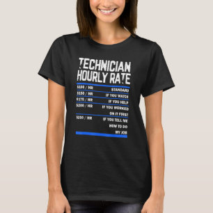 技術者の時給メンテナンス技術者 Tシャツ