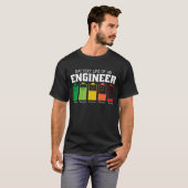技術者の電池寿命 Tシャツ (正面フル)