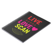 技術者医療ナース超音波撮影 ノートブック (左側)