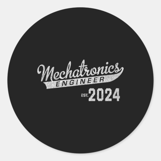 技術者卒業2024 ラウンドシール (正面)