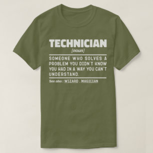 技術者名詞定義ラボラトリクールワーカー Tシャツ