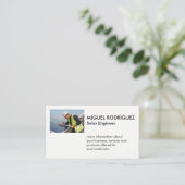 技術者検査パネ太陽のル 名刺 (スタンド正面)