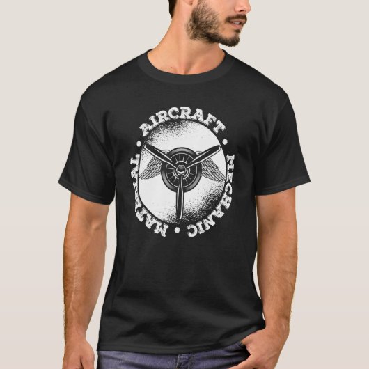 技術者翼技士航空機整備士 Tシャツ (正面)