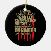 技術者芸術すべての与えMomsの誕生 セラミックオーナメント (正面)