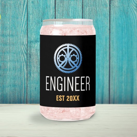 技術者設立、エンジニアリング卒業カスタム ガラス缶