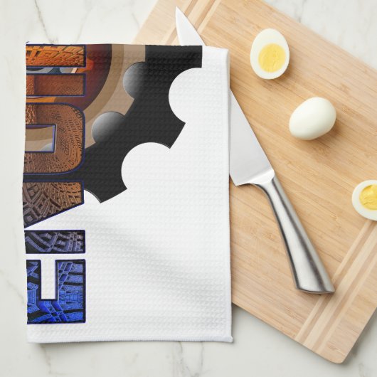 技術者 キッチンタオル (四つ折り)