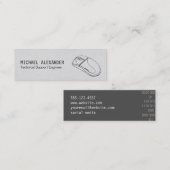 技術者 | コンピューターマウス スキニー名刺 (正面/裏面)