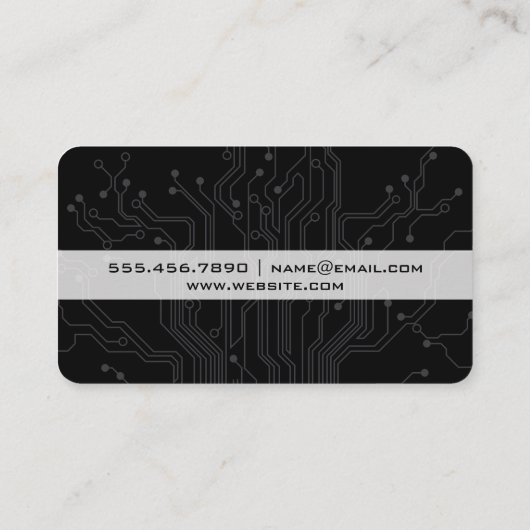 技術者 | ソフトウェア回路基板符号化装置 名刺 (裏面)