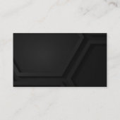 技術者 |ソフトウェア回路基板 |幾何学的 名刺 (裏面)