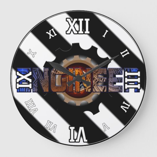 技術者 ラージ壁時計 (正面)