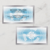 技術背景 |シルバー縁ど 名刺 (正面/裏面)