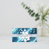 技術背景 |マインドジオメトリックロゴ 名刺 (スタンド正面)