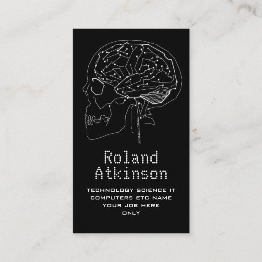 技術計算回路の頭脳の名刺 名刺 (正面)
