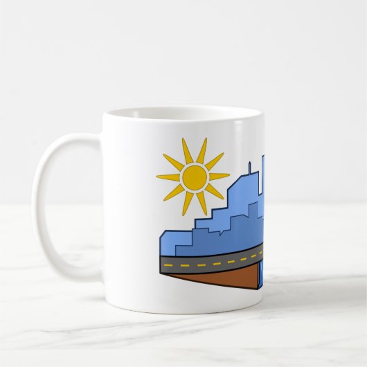 技術設計のマグ コーヒーマグカップ (左)